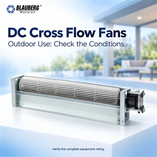 Môže sa DC priečny vykurovací ventilátor používať vonku?