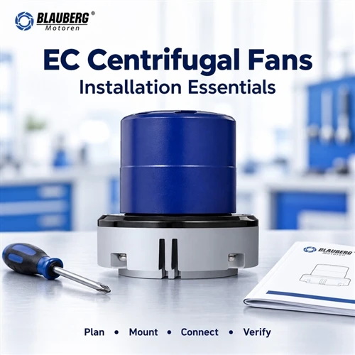 Ako nainštalovať odstredivý ventilátor Ec?