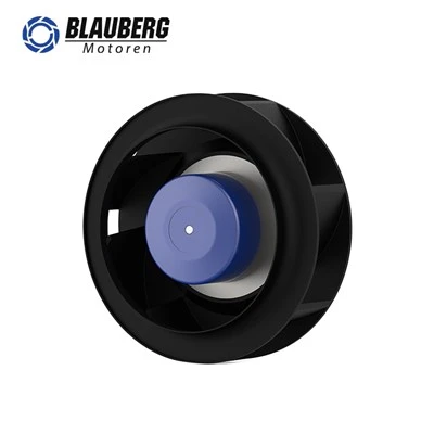 190 mm DC spätne zakrivený odstredivý ventilátor